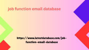 job function email database