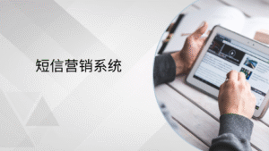 短信营销系统